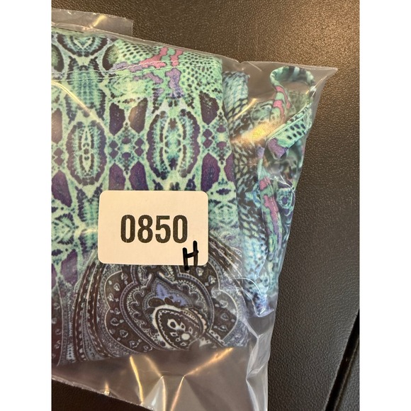 Venus XL Cami Top Blue Boho Embellished Beaded Strappy Back Medallion Print Art - Picture 11 of 11